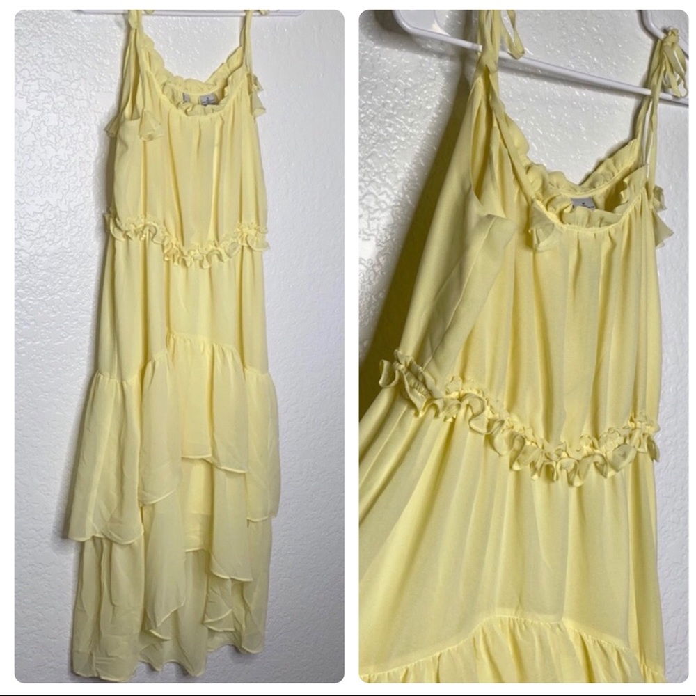 Yellow Layered Evie Dress
